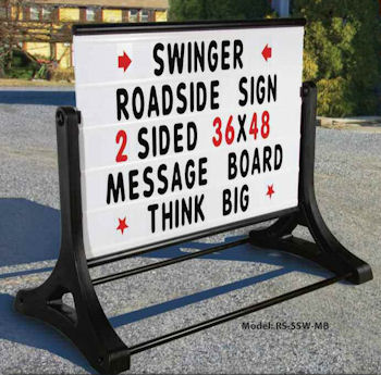 Sidewalk Swinger Sign